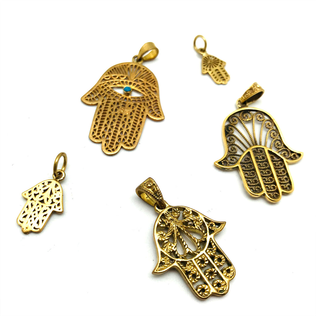 Hamsa Hand Charms Brass | Made in India