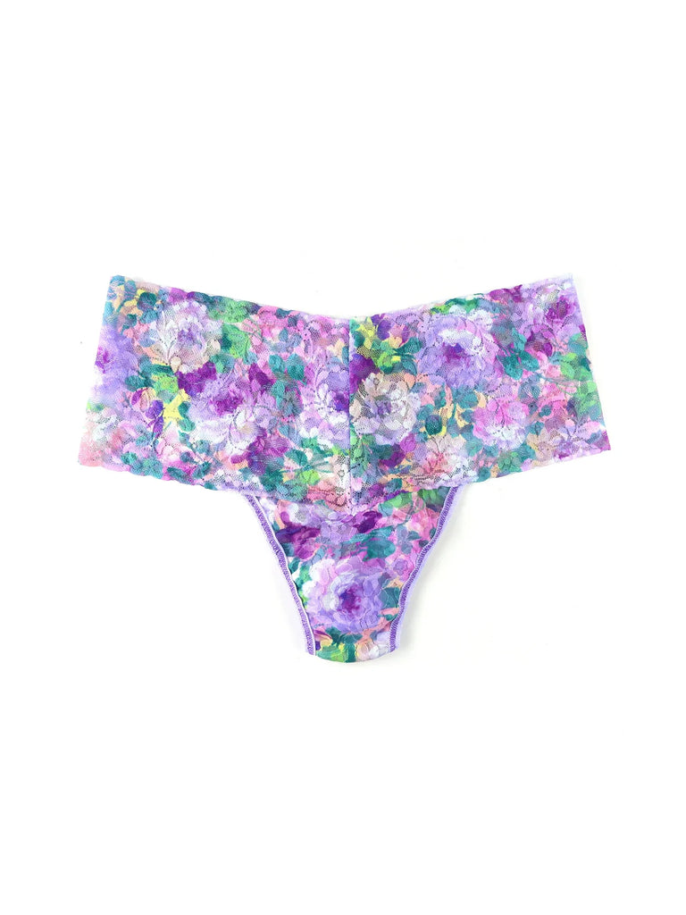 Hanky Panky Retro Lace Thong | Bathe In Petals, High Waisted