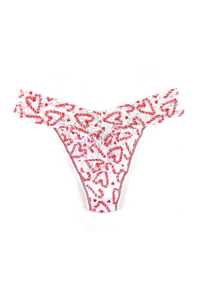 Hanky Panky Original Rise Thong - Candy Cane, One-Size