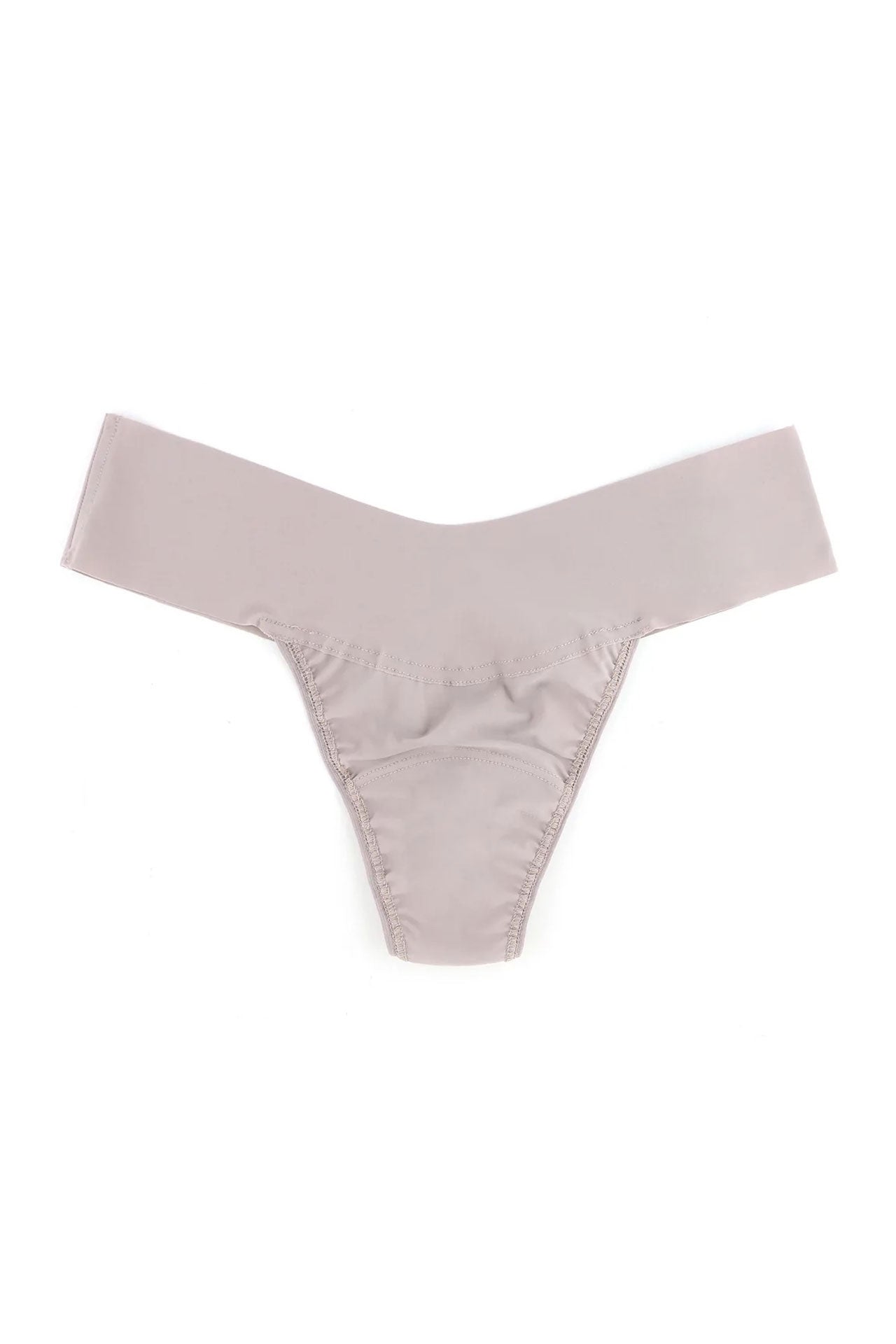 Hanky Panky Natural Rise Thong - Breathe Eve, Evening Grey, Microfibre