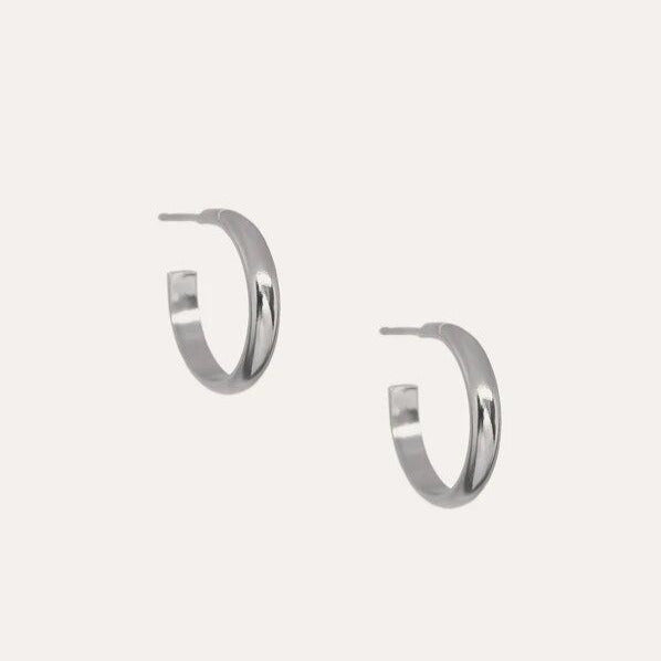 Hart + Stone Pico Medium Hoop Earring Silver | Handmade 