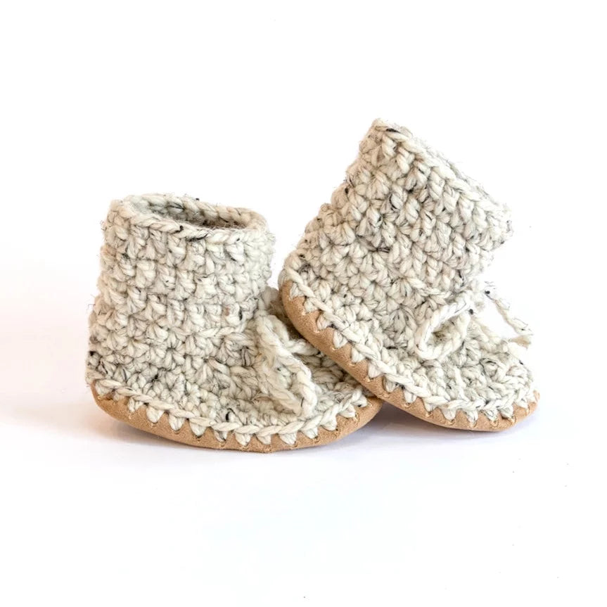 Hey Buddies Baby Slippers | Oatmeal, Handmade in Canada
