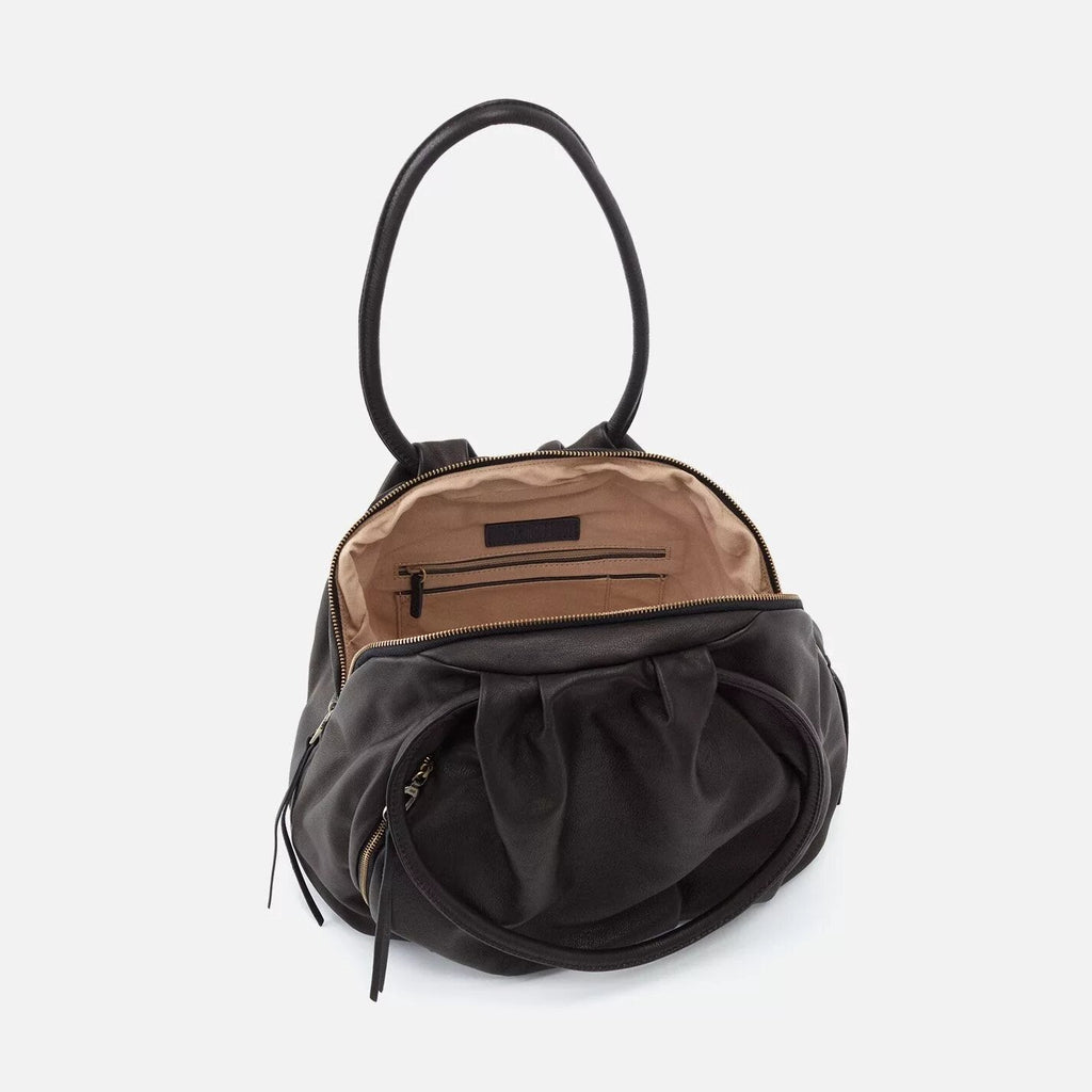 Hobo Crossbody Leather Bag Divine Black | Soft Leather Hide