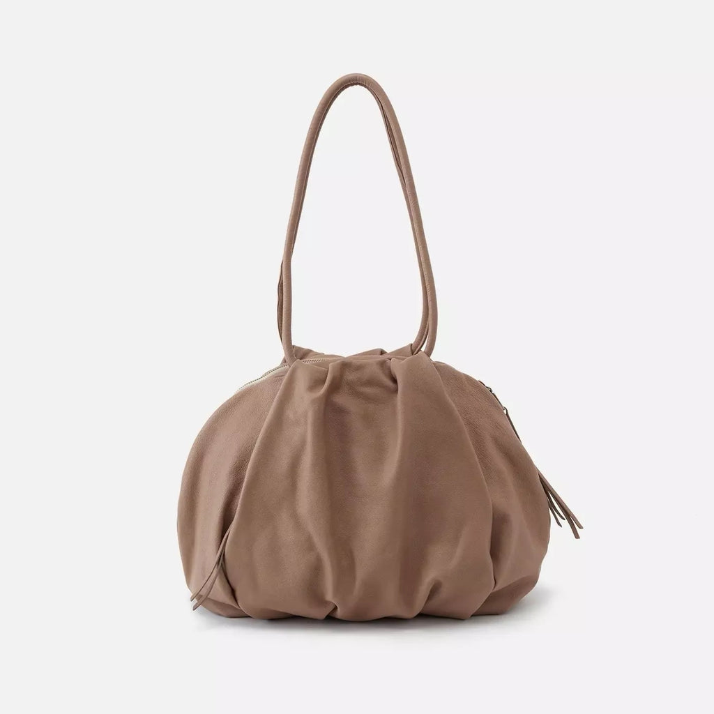 Hobo Crossbody Leather Bag Divine Taupe | Soft Leather Hide