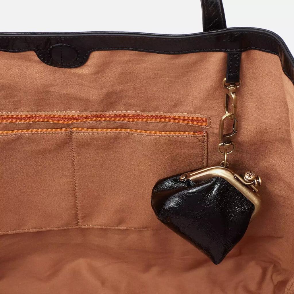 Hobo Kingston Medium Leather Tote Bag Black | Vinatge Leather Hide