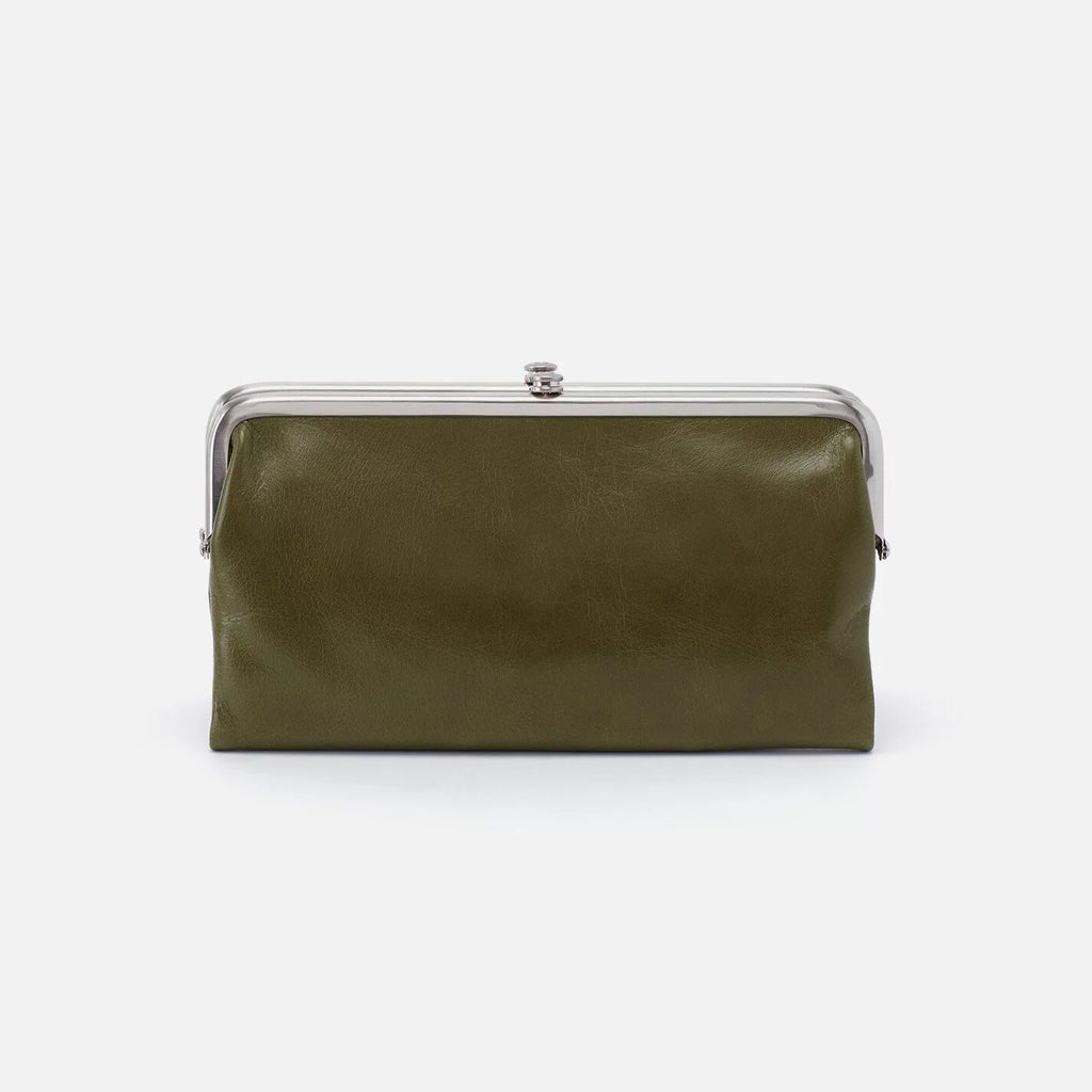 Hobo Bags Lauren Wallet Moss | Vintage Leather Clutch