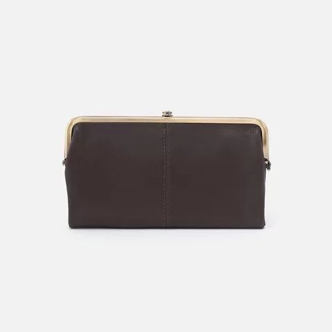 Hobo Bags Lauren Wallet Slate | Velvet Leather Clutch