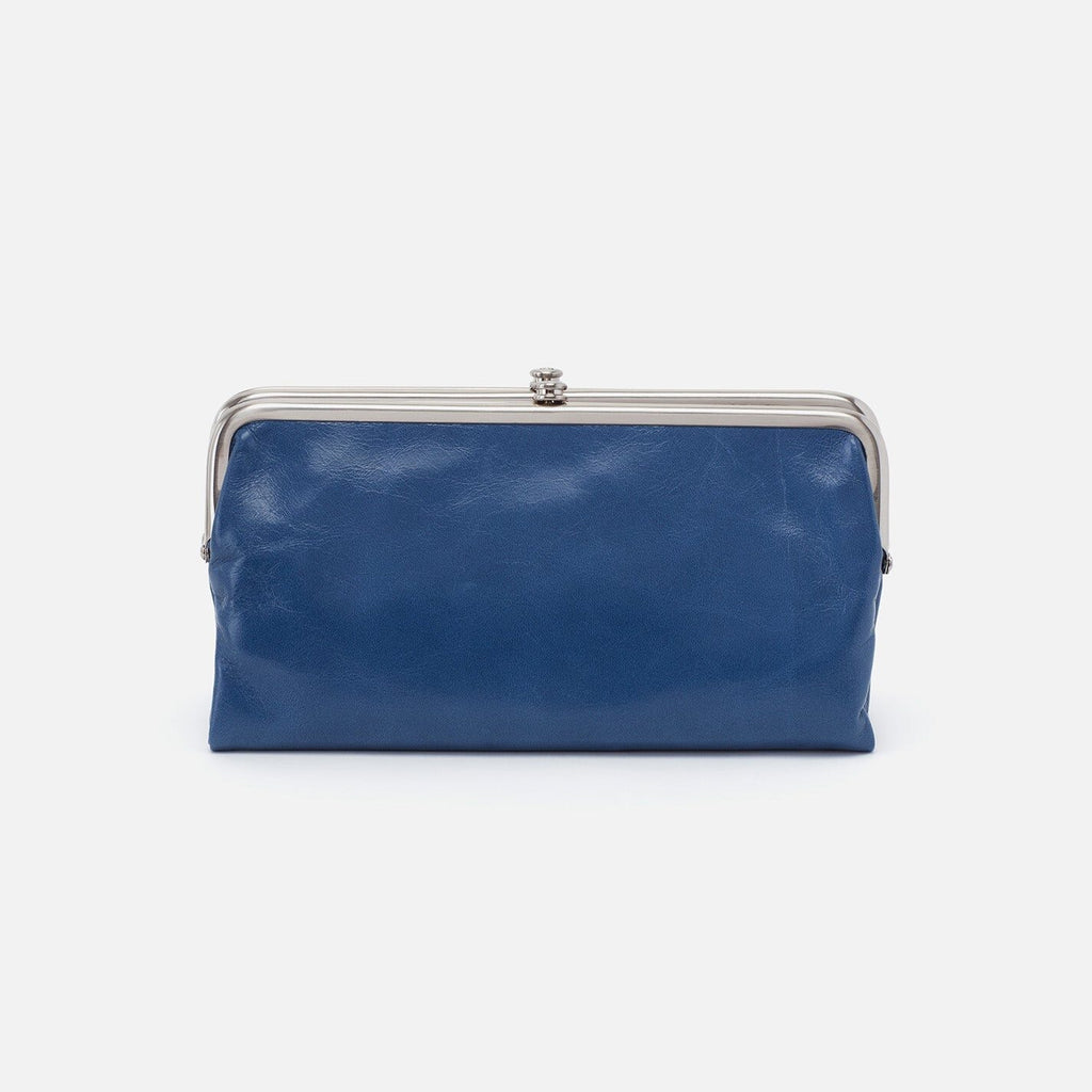 Hobo Bags Lauren Wallet Atlantis Blue | Vintage Leather Clutch