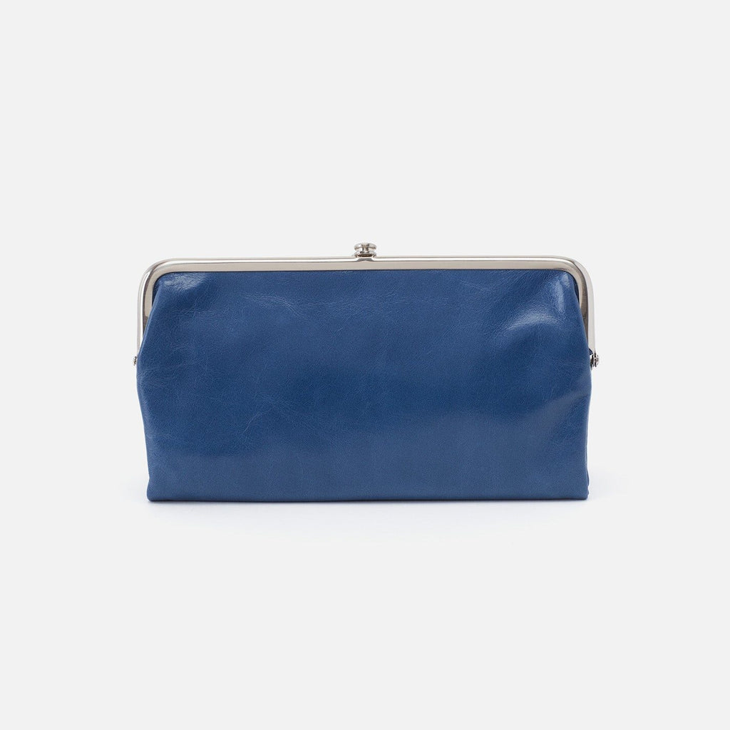 Hobo Bags Lauren Wallet Atlantis Blue | Vintage Leather Clutch