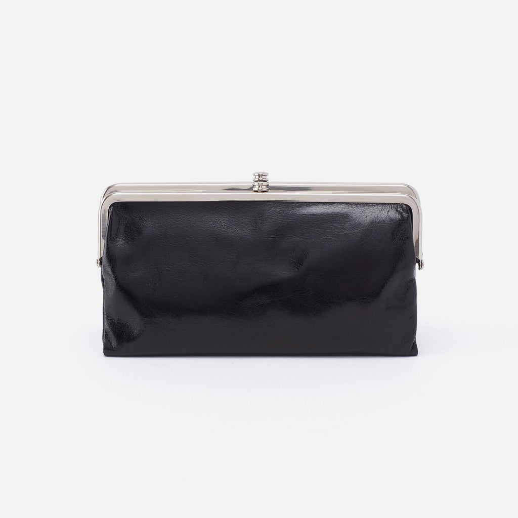 Hobo Bags Lauren Wallet Black - Vintage Leather Clutch