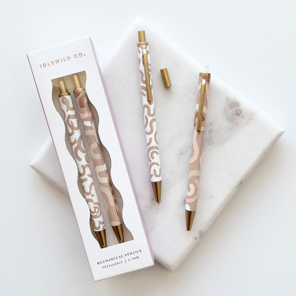 Idlewild Mechanical Pencils | Neutral Squiggle