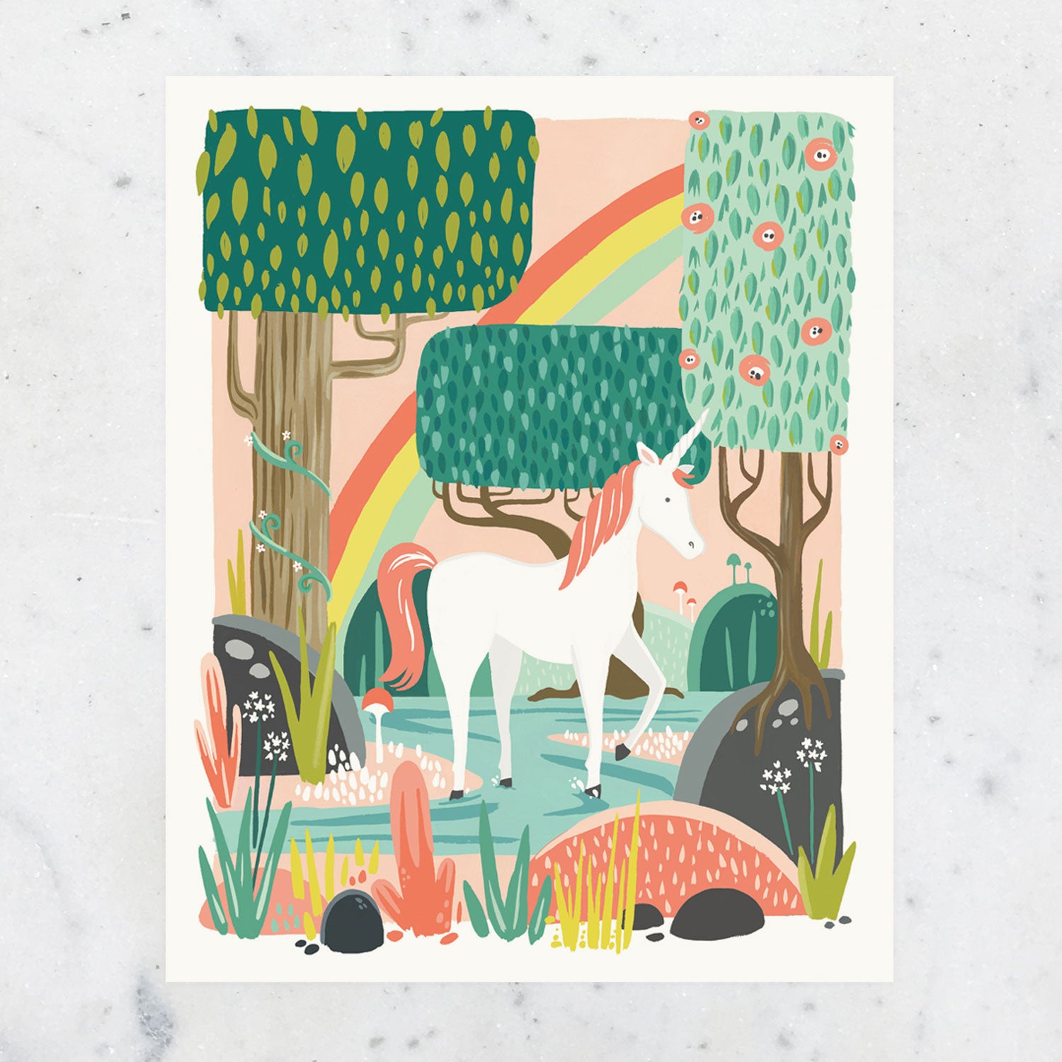 Idlewild Art Print | Unicorn, 11" x 14"