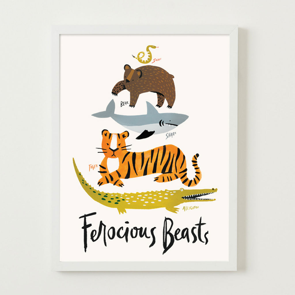 Idlewild Art Print | Ferocious Beasts, 11" x 14", Made in the USA