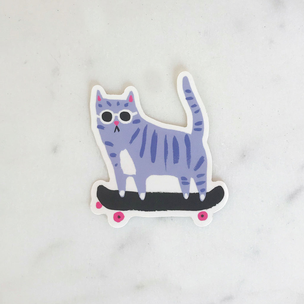 Idlewild Sticker | Skater Cat, Die Cut