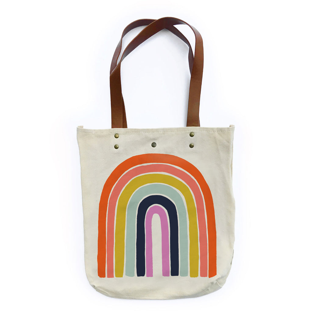 Idlewild Tote Bag | Rainbow, Canvas Tote