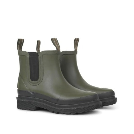 Ilse Jacobsen Chelsea Boots Army | Sustainable Rubber Ankle Boot