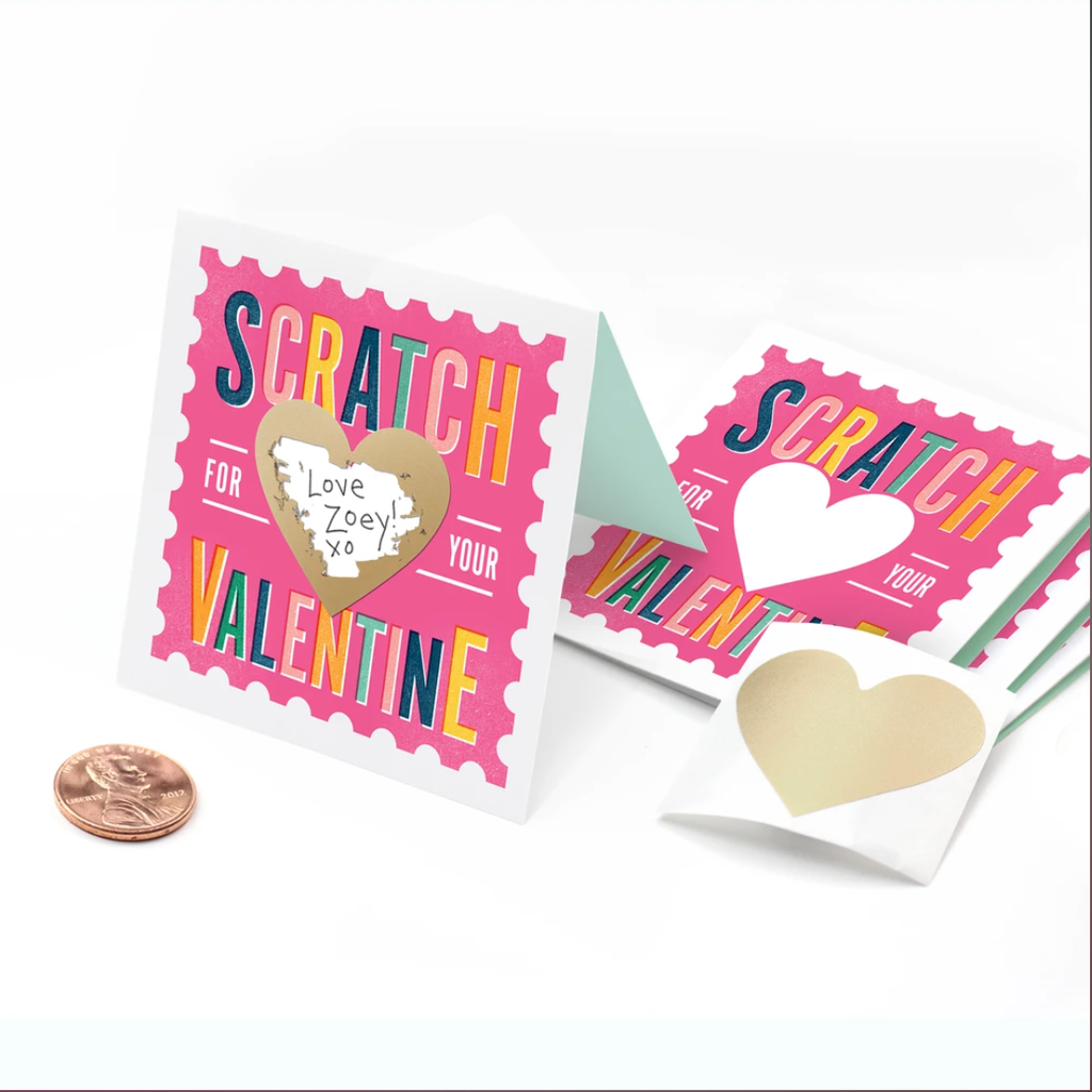 Inklings - Love Card - Scratch Off Valentines - Pink