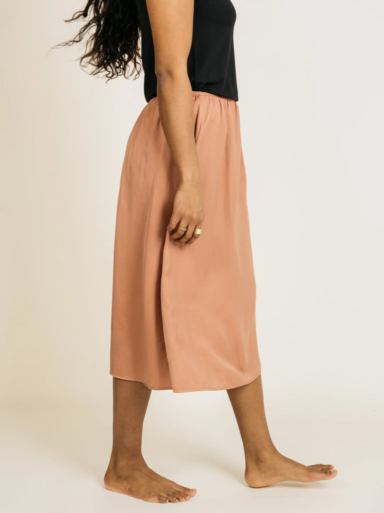 Jackson Rowe Venus Slip Skirt - Rose Beige, Designed in Canada