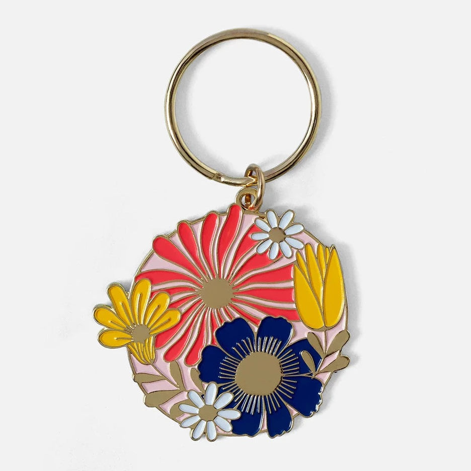 The Good Twin Keychain | Cottage Floral | Designed in California