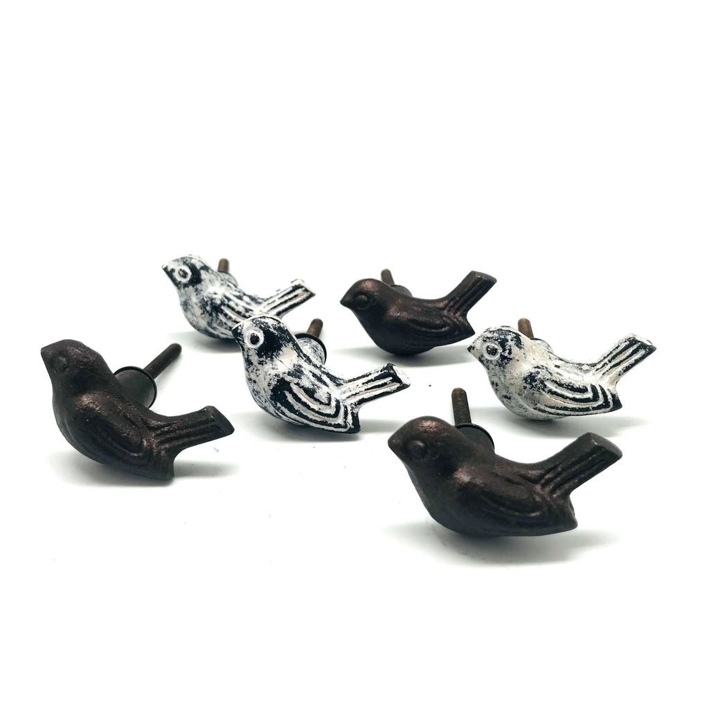Dresser Knobs Whitewash Seahorse | Cast Iron, Made in India