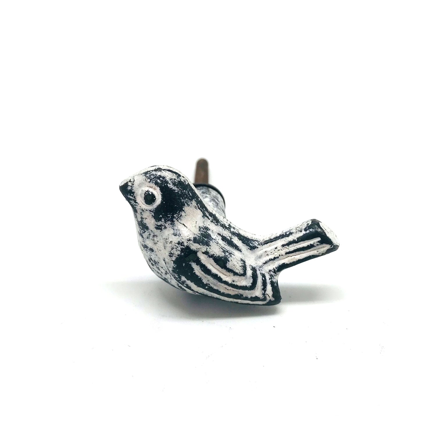 Dresser Knobs Whitewash Seahorse | Cast Iron, Made in India