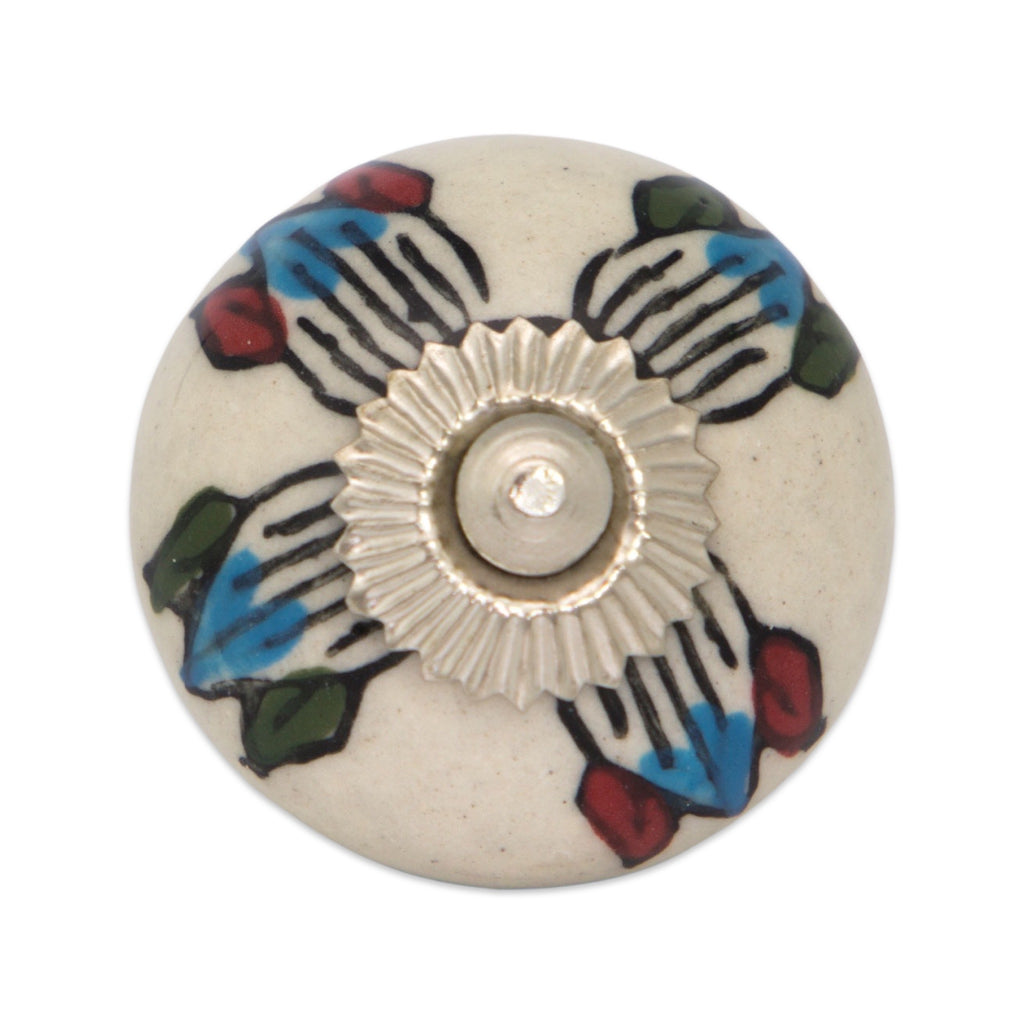 Ceramic Dresser Knob | Symme Tree, Made & Hand Painted in India
