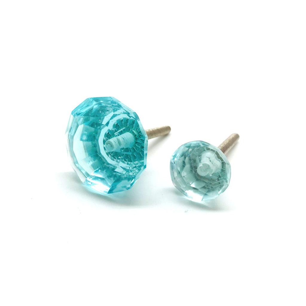 Dresser Knobs Princess Cut Glass | Seaglass, Made in India