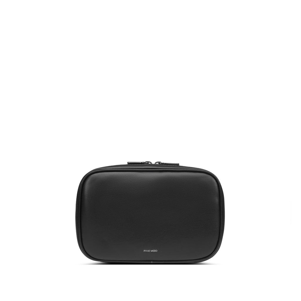 Pixie Mood Lexi Tech Pouch Black | Vegan Leather