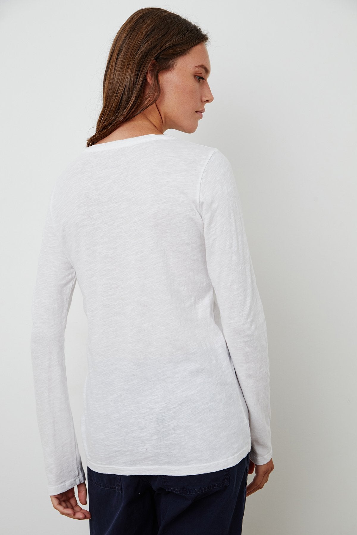 Velvet Lizzie Long Sleeve Top White | Designed in the USA