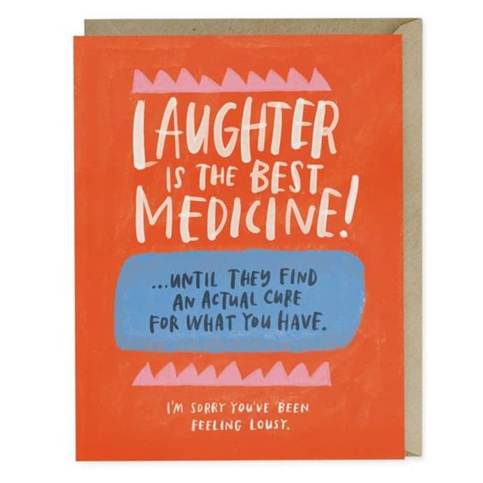 Emily McDowell - Empathy & Sympathy Card - Laughter is the Best Medicine -  Twang & Pearl