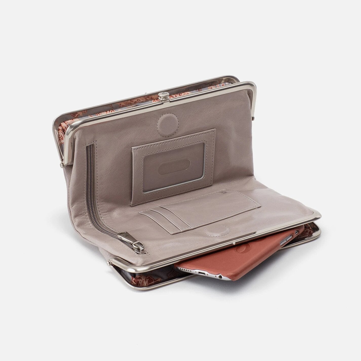 Hobo Wallet Lauren Driftwood | Vintage Hide, Leather Wallet, Clutch