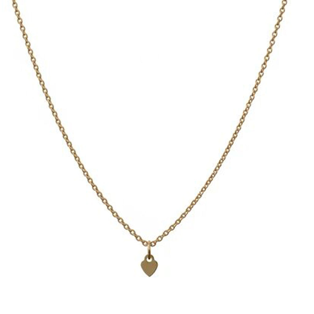 Lisbeth Jewelry Petite Coeur Necklace Gold Fill