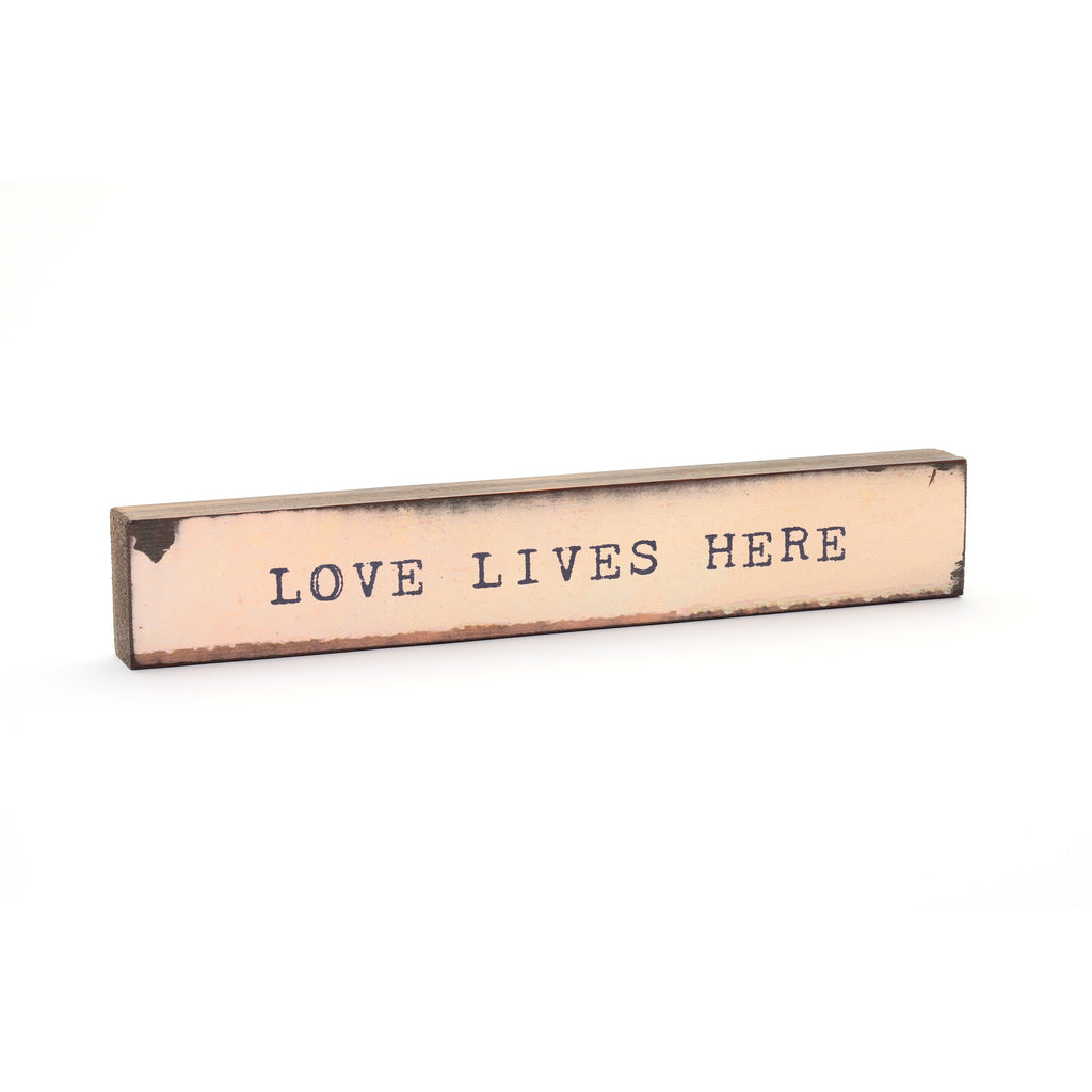 Shelf & Wall Art | Handmade Wood Block Inspirational Quote