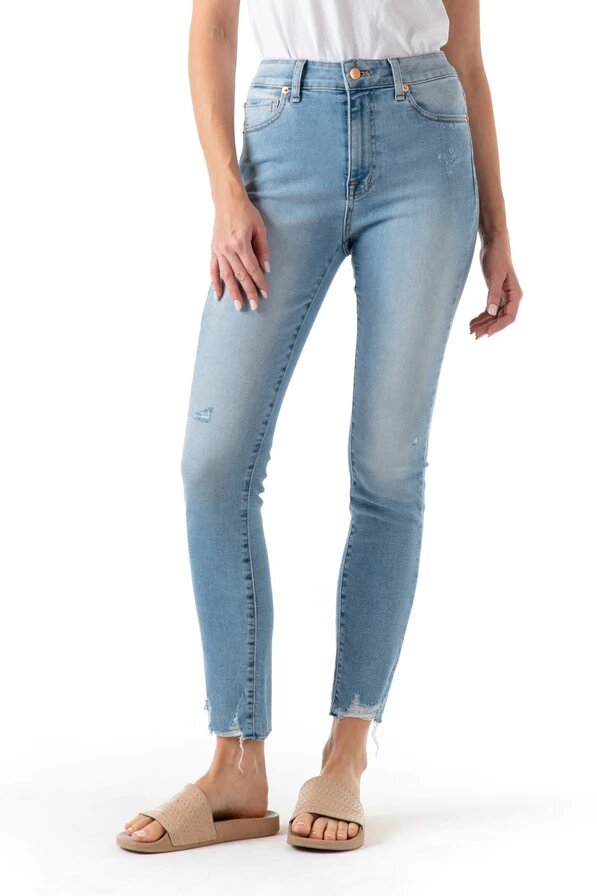 Modern American Jeans High Rise Crop Soho Riveria | Ethical Denim