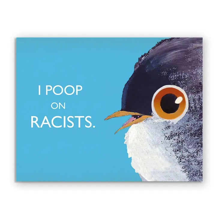 The Mincing Mockingbird, Just Because/Friendship Card | Poop on Racists