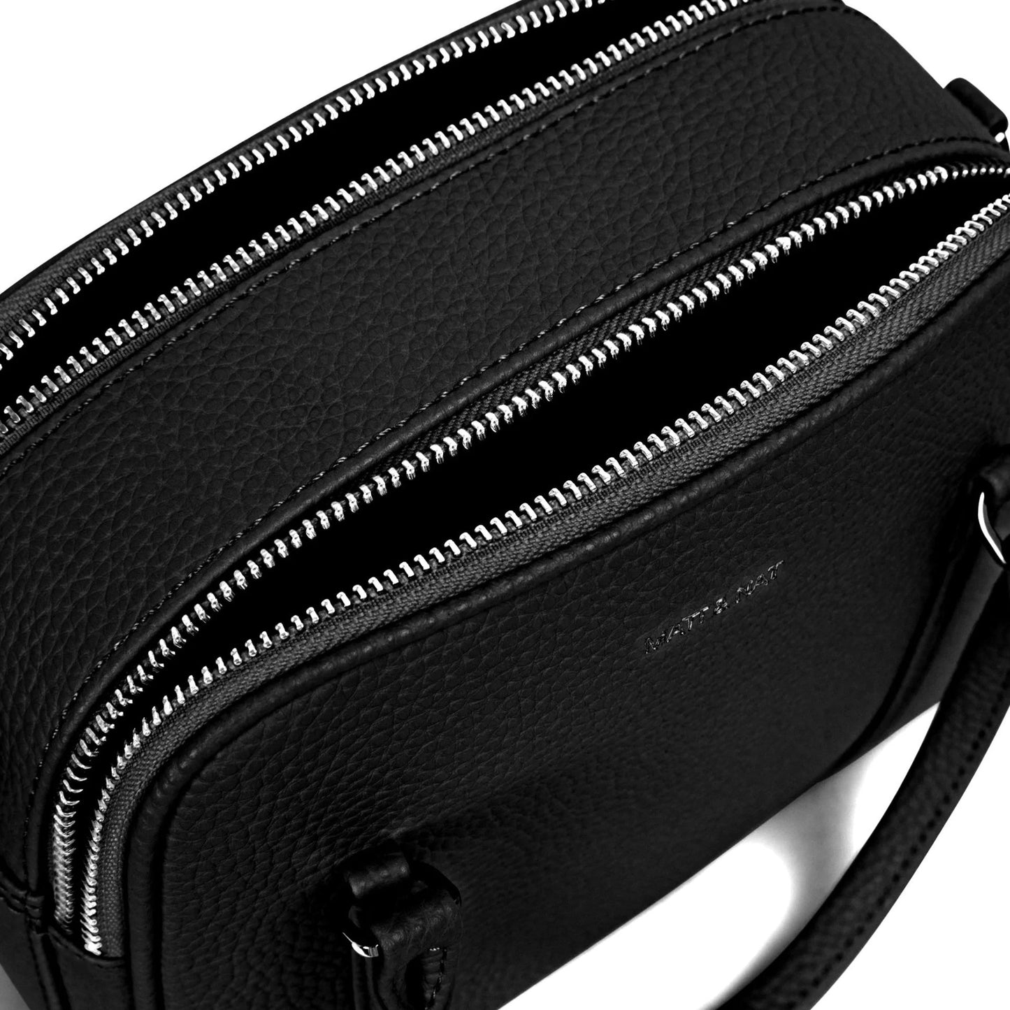 Matt & Nat Sabbi Satchel | Purity Black, Vegan Leather