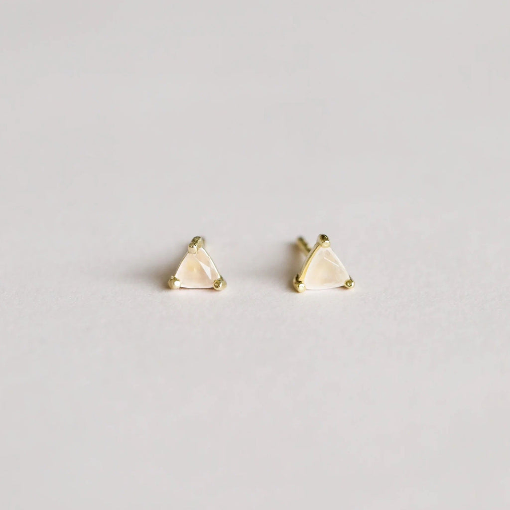 JaxKelly - Mini Energy Gems - Stud Earrings - Rose Quartz