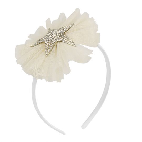 Miss Rose Sister Violet Child's Star Headband | Cream and Pink