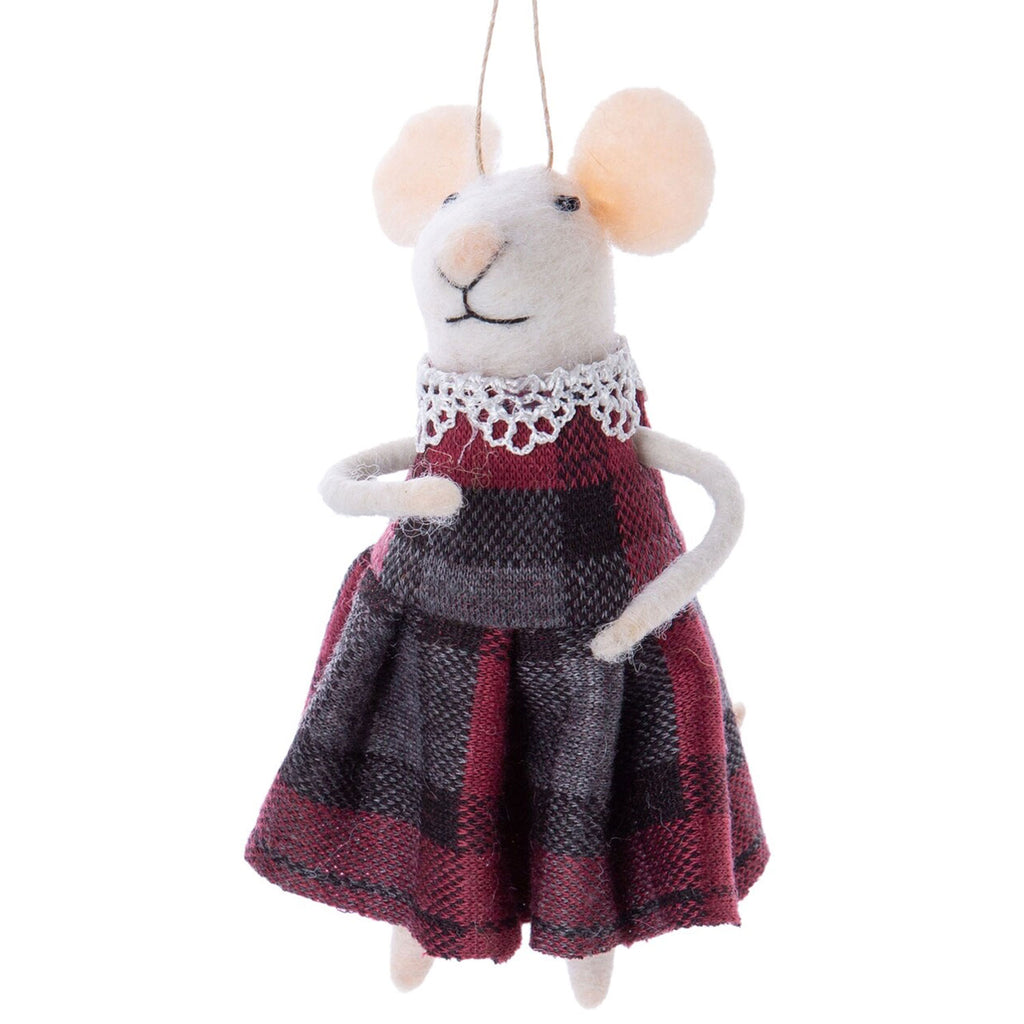 Mouse Ornament | Party in Plaid, RGB and Martin 