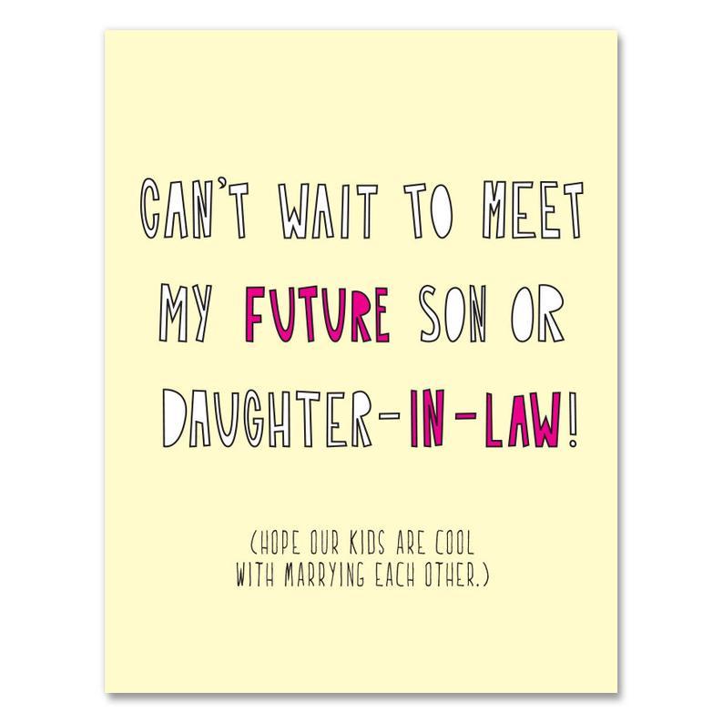 Near Modern Disaster - New Baby Card - Future Son / Daughter In-Law