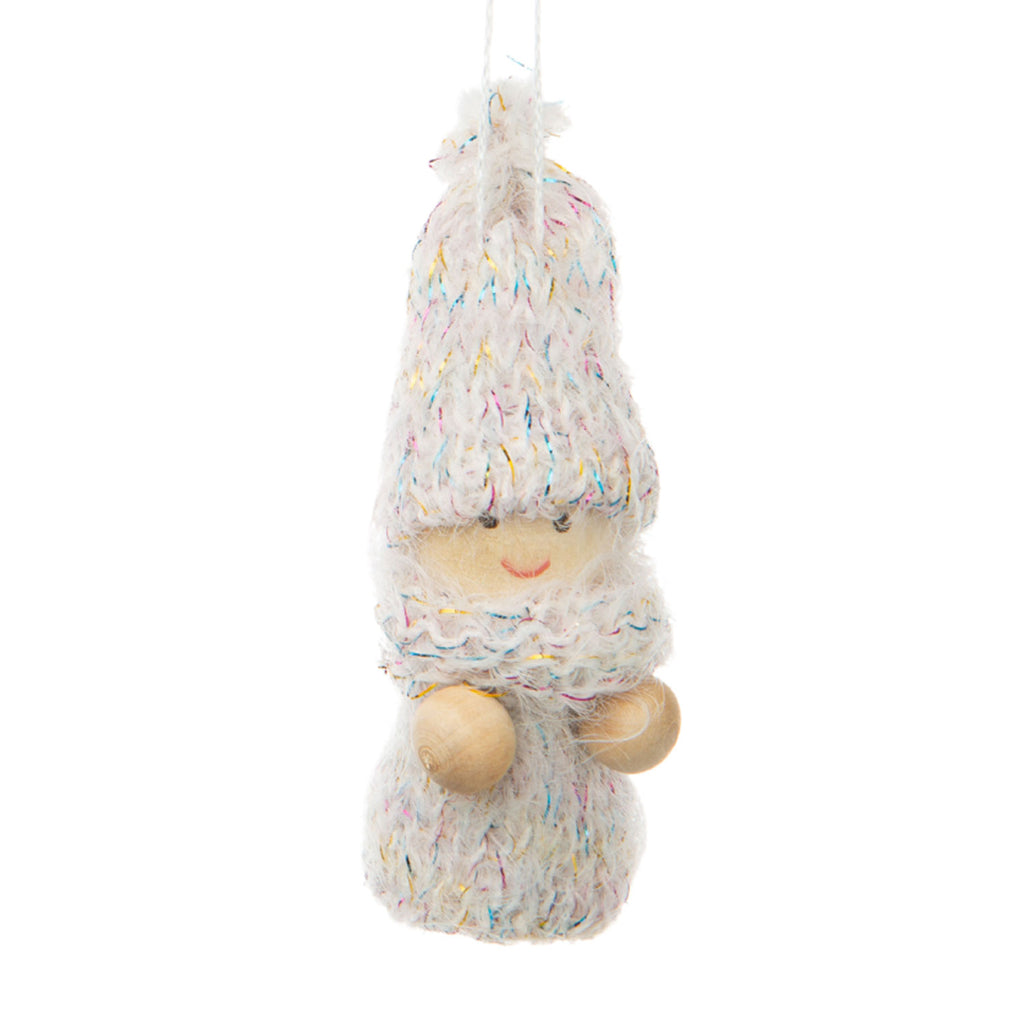 Fluffy Knit and Wooden Ornaments | Sparkle, Wooden