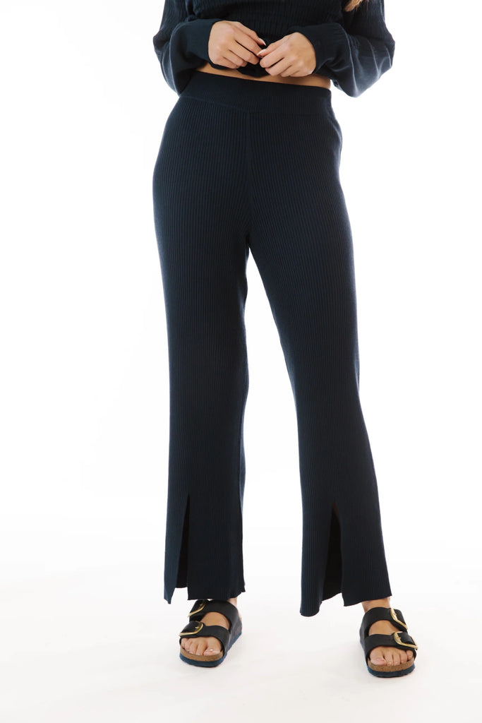 Paper Label Louis Wide Rib Pant | Midnight Blue, Designed in Canada