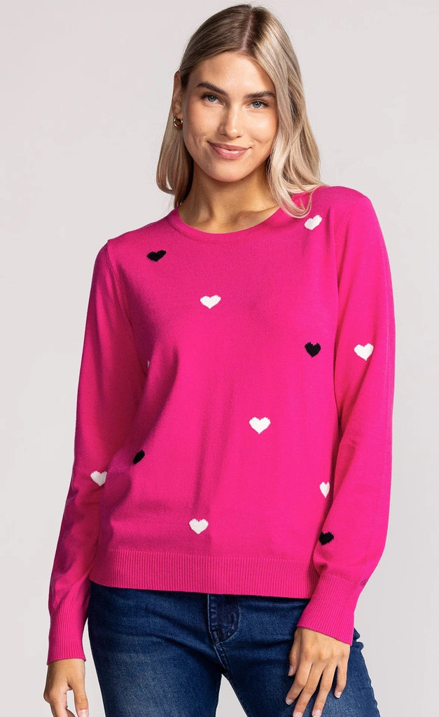 Pink Martini Love Me Sweater - Pink, Designed in Canada