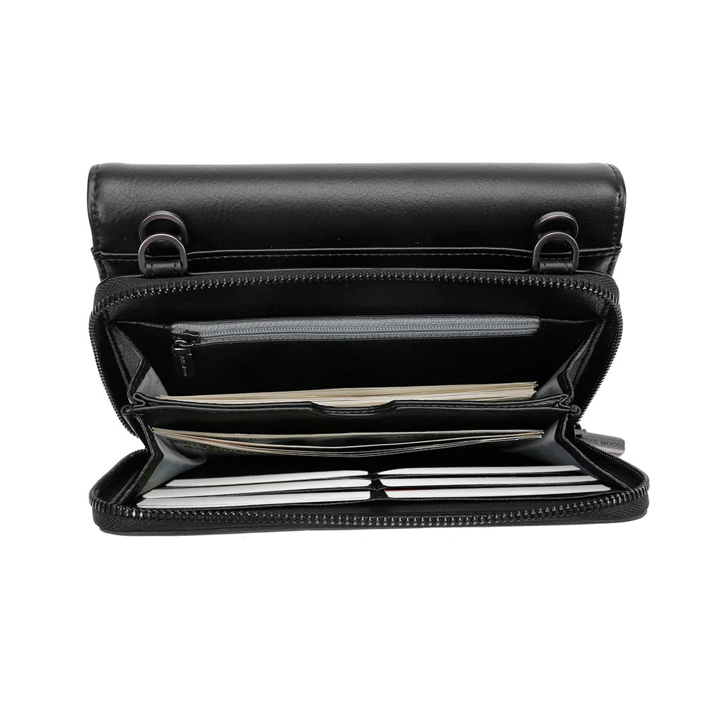 Pixie Mood Jane 2 in 1 Wallet Purse - Blueberry, Vegan Leather