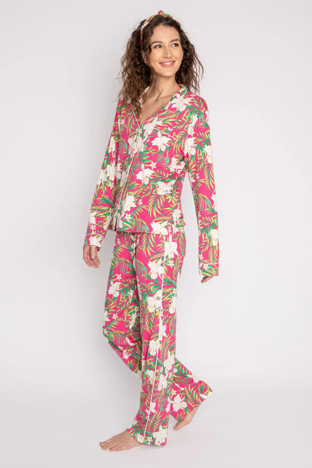 PJ Salvage Playful Prints Dogs PJ Set | Sky Blue, Designed in the USAPJ Salvage Tropical PJ Set | Fuchsia, Designed in the USA