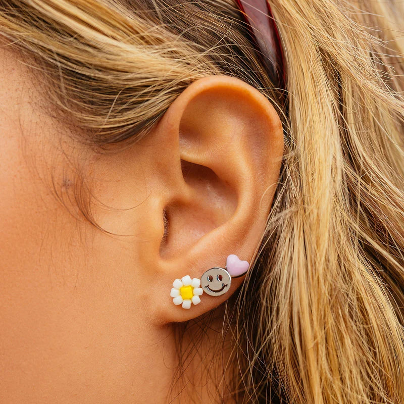 Pura Vida Kaleidoscope Stud Earrings | 6 Pack, Handmade 