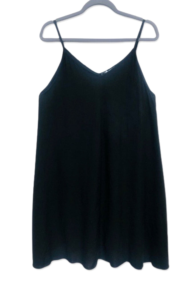 Pistache Viscose Slip for Linen Made in Italy | Black