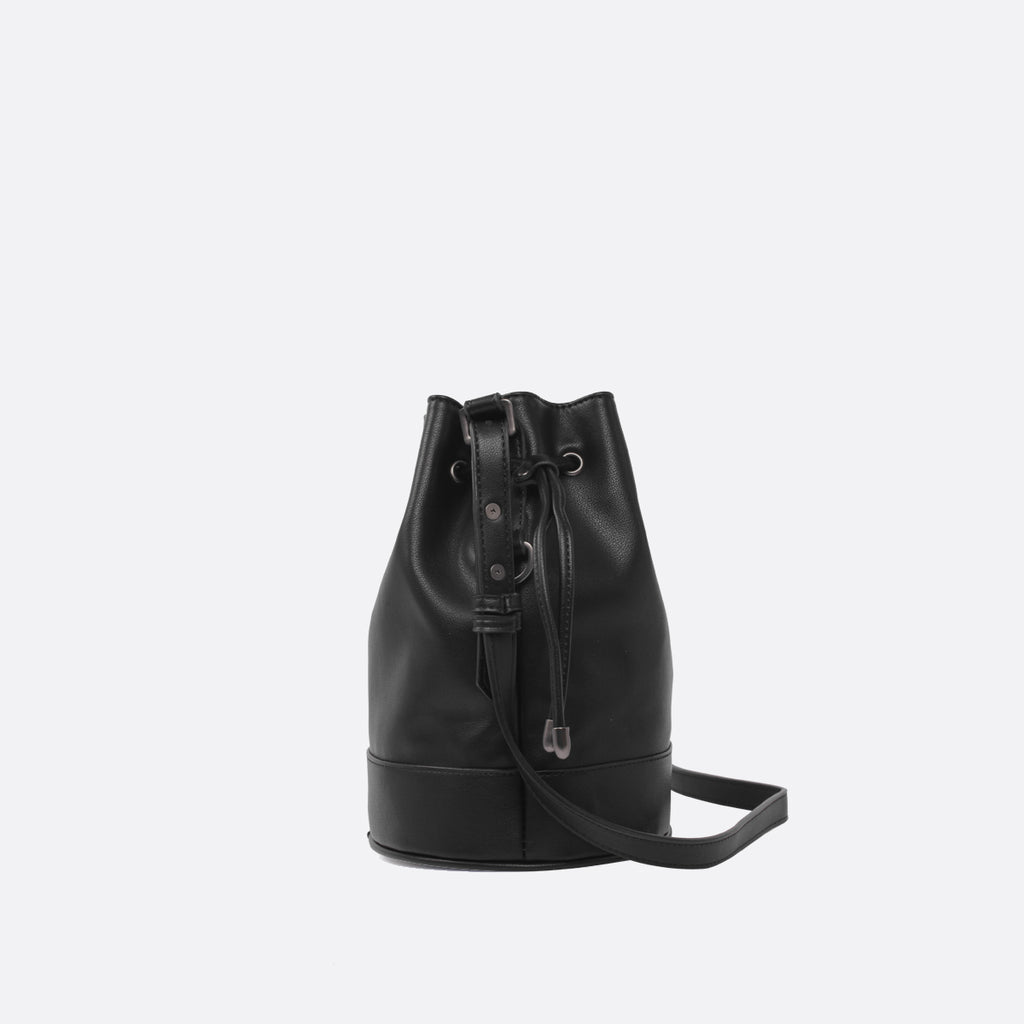 Pixie Mood Amber Bucket Bag | Black, Vegan Leather