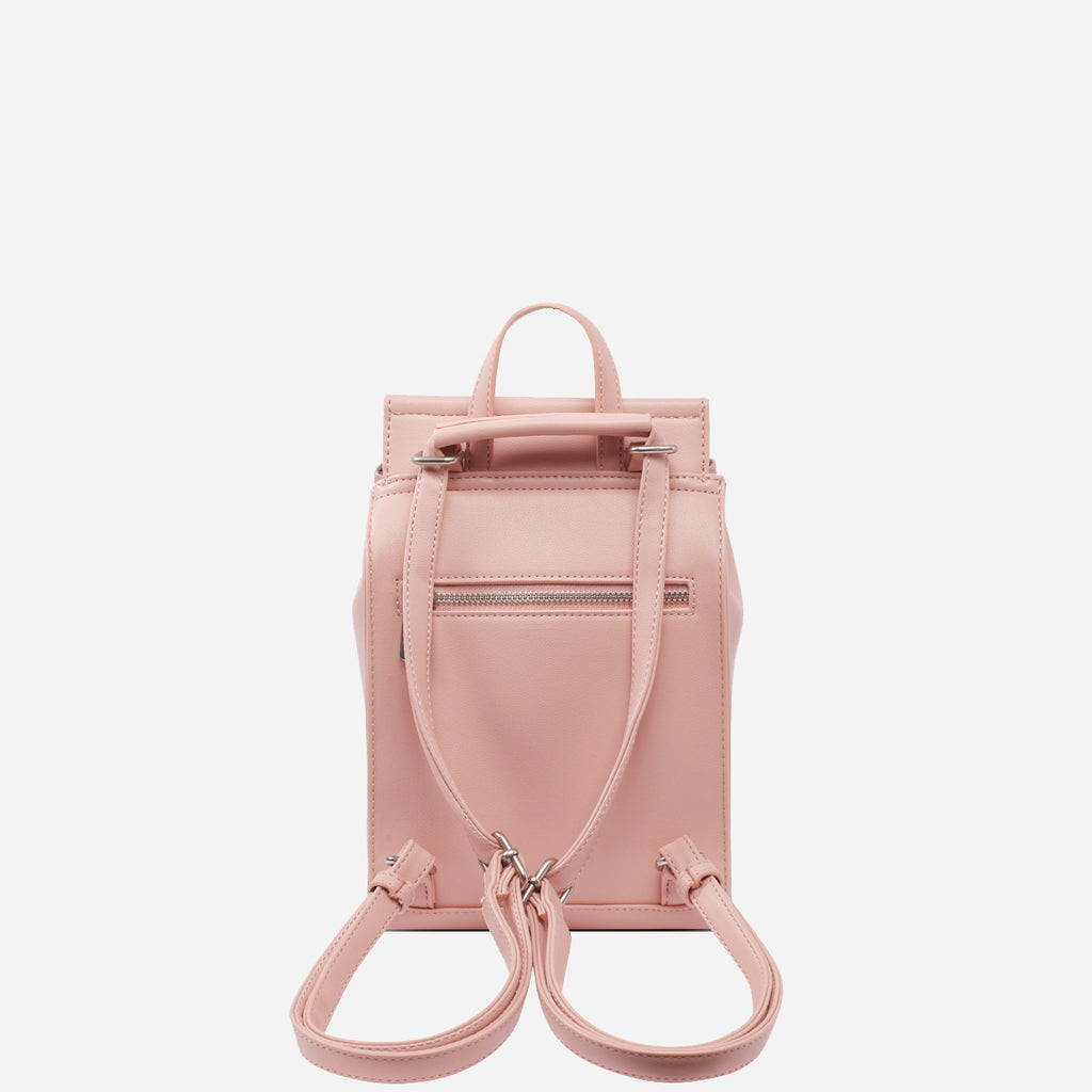 Pixie Mood Kim Mini Backpack Misty Rose Vegan Leather