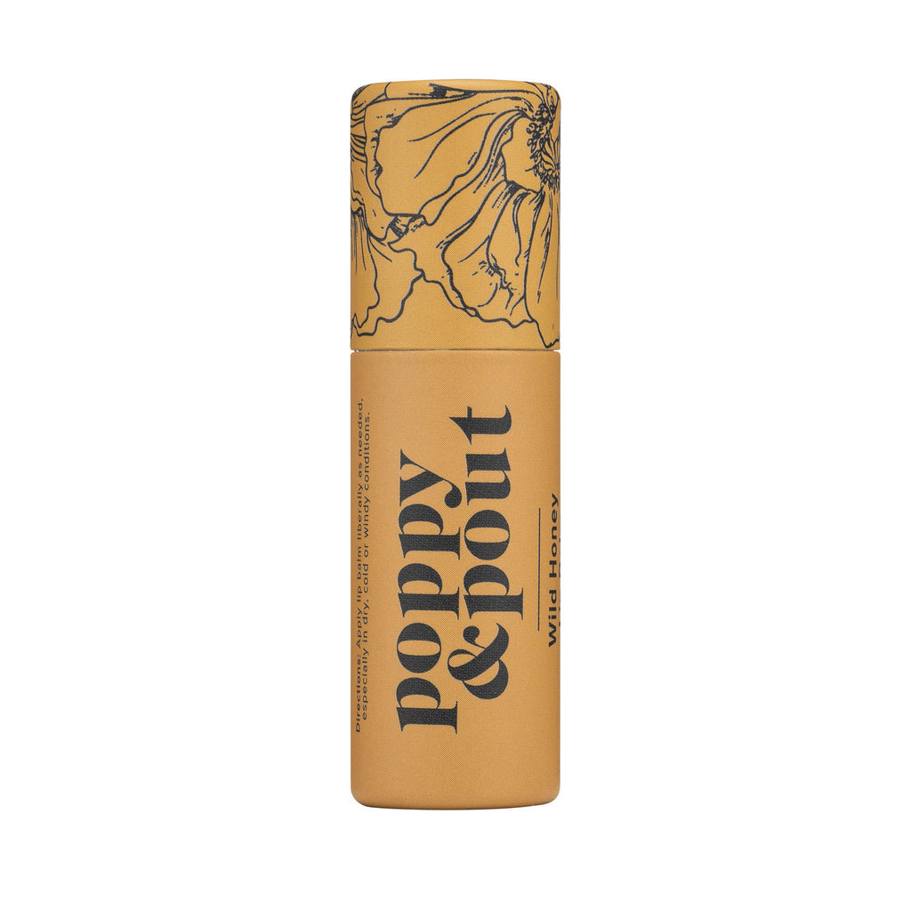 Poppy & Pout Lip Balm | Wild Honey, Natural, Cruelty-Free, Eco-Friendly
